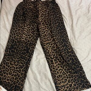 Amazon Leopard Print Wide Leg Pants